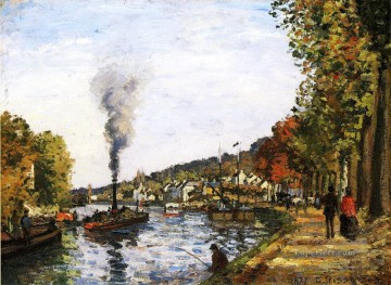 the seine at marly 1871 Camille Pissarro Oil Paintings
